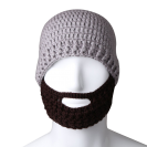 Unisex Knit Beanie Stubble Beard