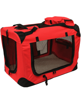 Crate with Fleece Mat and Food Bag