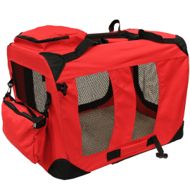 Crate with Fleece Mat and Food Bag
