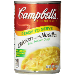 Sodium Chicken with Noodles Soup