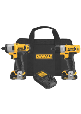 DCK210S2 12-Volt Max Screwdriver-Impact Driver Combo Kit 