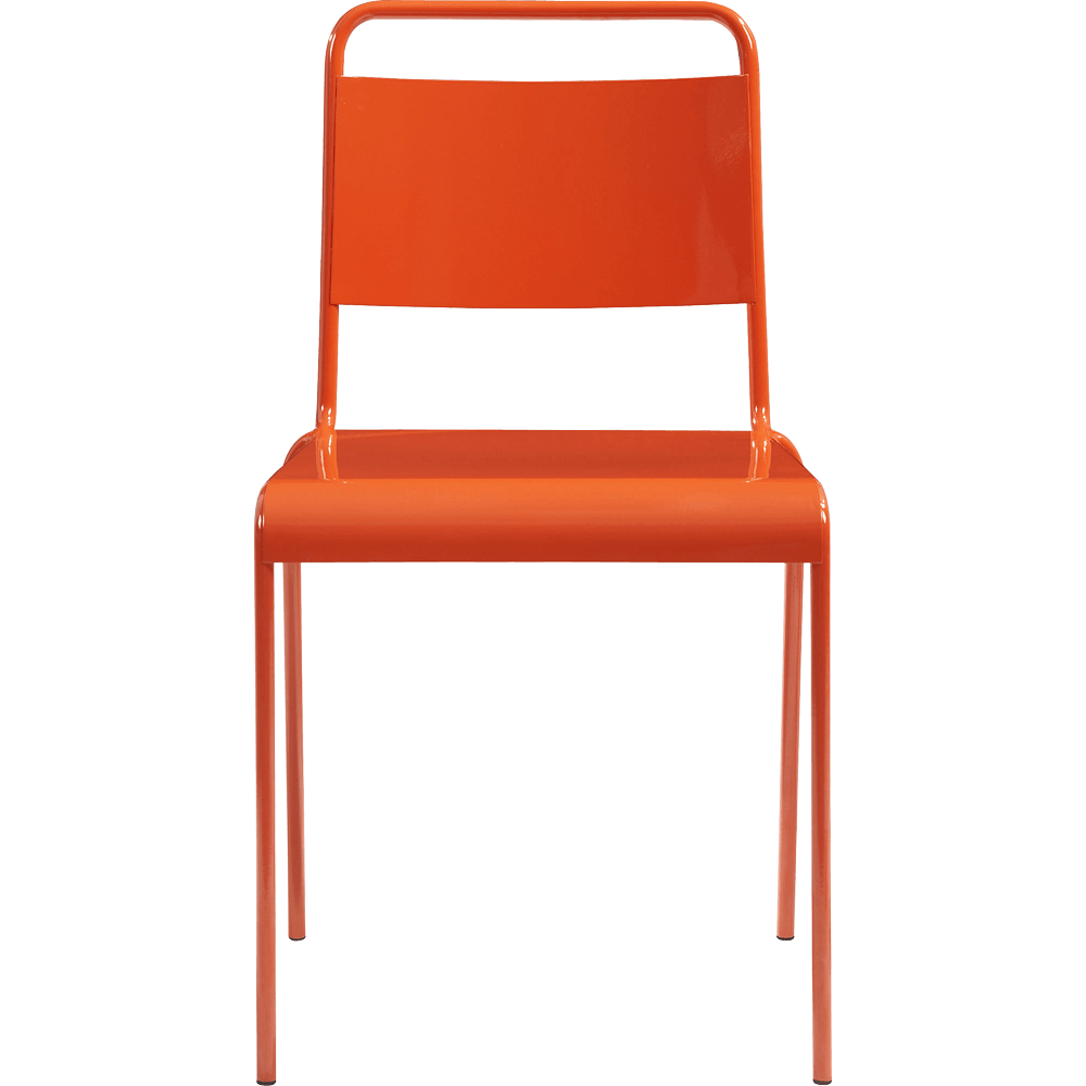 Lucinda orange stacking chair