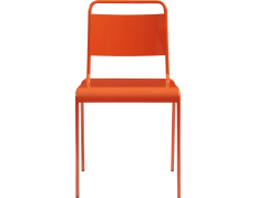 Lucinda orange stacking chair