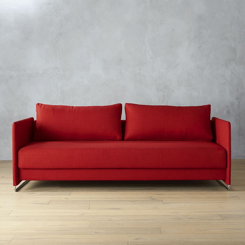 Tandom red sleeper sofa