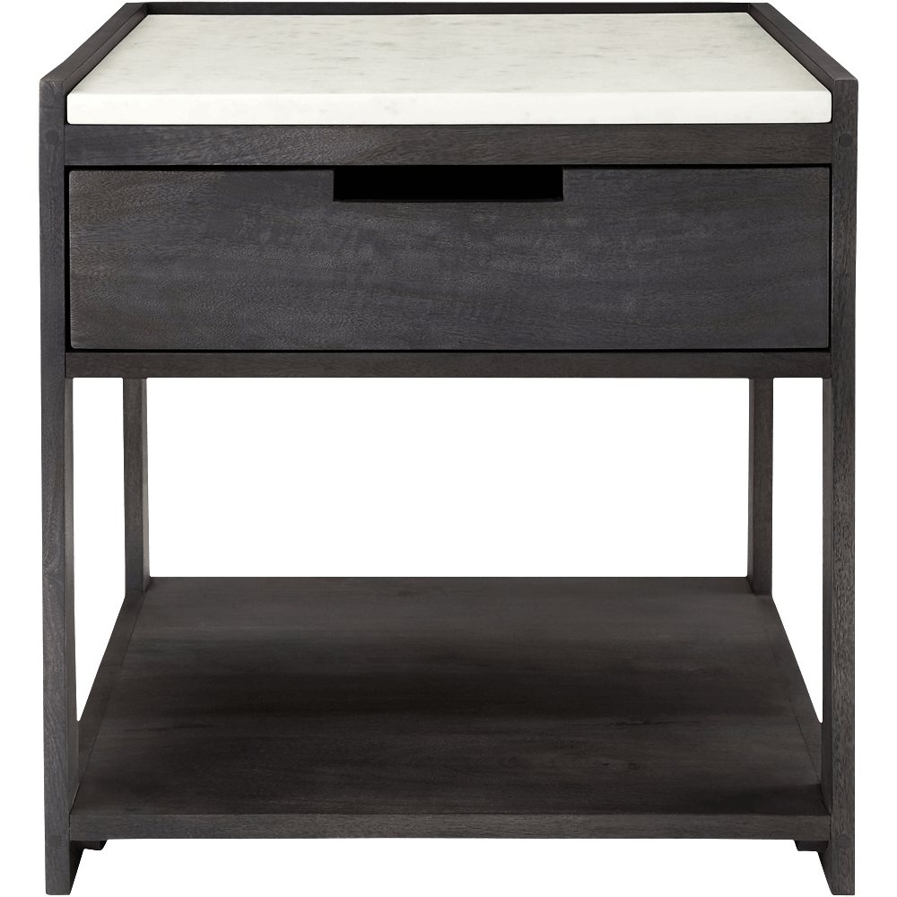 Tux marble top nightstand