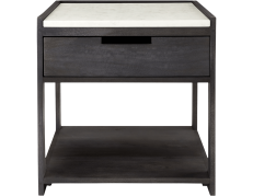 Tux marble top nightstand