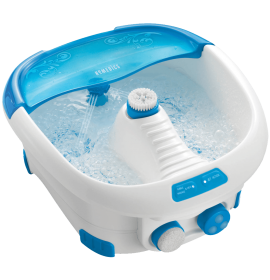 Foot Spa Bath Massager Bubble Heat LED 