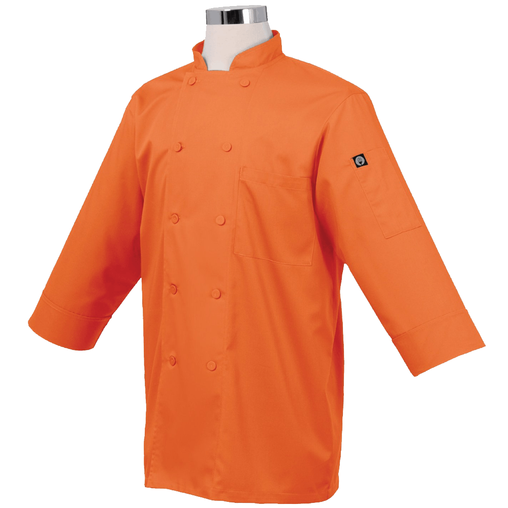 Chef Works JLCL-BLK-M Basic Chef Coat