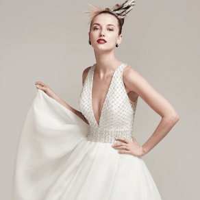 Strapless Ball Gown In Lace Beading Dress