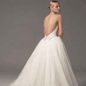 Strapless Ball Gown In Lace Wedding Dress