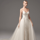 Strapless Ball Gown In Lace Wedding Dress