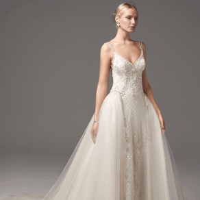 Strapless Ball Gown In Lace Wedding Dress