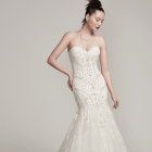 Luxury Vintage Capped Wedding Dress