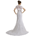 Luxury Vintage Capped Wedding Dress
