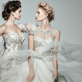 Elegant Trumpet Evening Gown Bridal