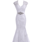 Elegant Trumpet Evening Gown Bridal