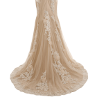 Champagne Mermaid Wedding Dresses