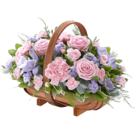 Mixed Basket Pink and Lilac