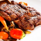 Grilled bbq steaks