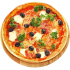 Pizza with cheese