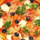 Pizza with cheese