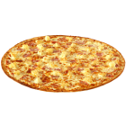 Pizza with meat and pineapple 