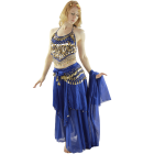 BellyLady Belly Dance Tribal Face Veil With Beads