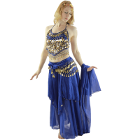 BellyLady Belly Dance Tribal Face Veil With Beads