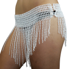 BellyLady Belly Dance Tribal Face Veil With Beads