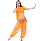 Multi-Row Belly Dance Hip scarf Silver Coins