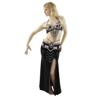 Multi-Row Paillettes Gold Coins Belly Dance Wrap & Hip Scarf 