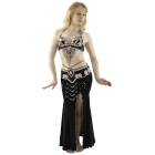 Multi-Row Paillettes Gold Coins Belly Dance Wrap & Hip Scarf 