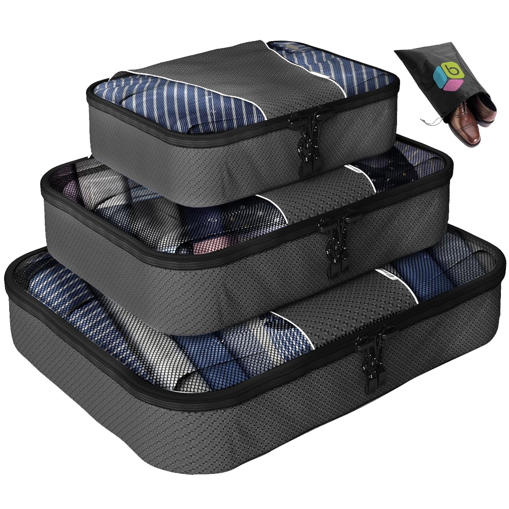 3 Piece Travel Packing Cubes 