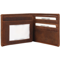 Leather Trifold Wallets for Men 