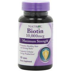Natrol Biotin 10000 mcg Maximum Strength Tablets