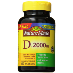 Nature Made Vitamin D3 2000 IU Value Size