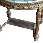 Oval French Gold Gesso Center Table