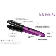 InStyler Ionic Styler Pro Ionic Hot Brush and Ceramic Flat Iron