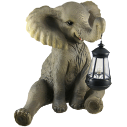 Garden Statue W- Lantern