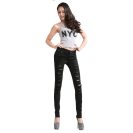 Cut-out Punk Novel Ripped Jeans