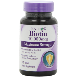 Natrol Biotin 10000 mcg Maximum Strength Tablets