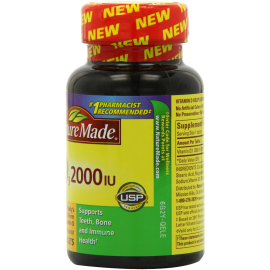 Nature Made Vitamin D3 2000 IU Value Size