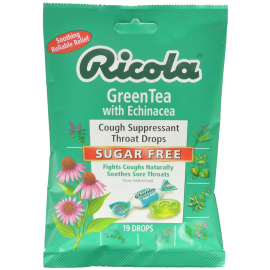 Ricola Cough Suppressant Throat Drops Green Tea