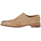 a. testoni Black Label Linen Suede Delave Calf Wingtip Oxford