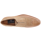 a. testoni Black Label Linen Suede Delave Calf Wingtip Oxford