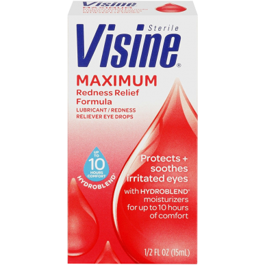 Visine Maximum Redness Relief 0.5 Fluid Ounce
