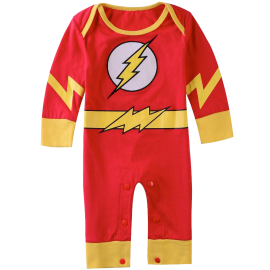 Baby Boys' The Flash Long Sleeve Romper