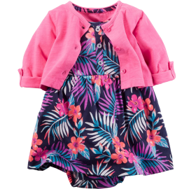 Baby Girls' 2 Piece Floral Dress Set