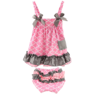 Cotton Dress+ Underpants Outfit Sets