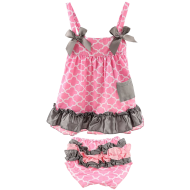 Cotton Dress+ Underpants Outfit Sets